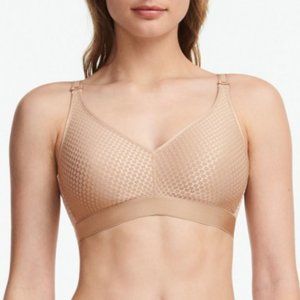 Chantelle C Magnifique Nouveau Wireless bra 34DDD Nude Sand